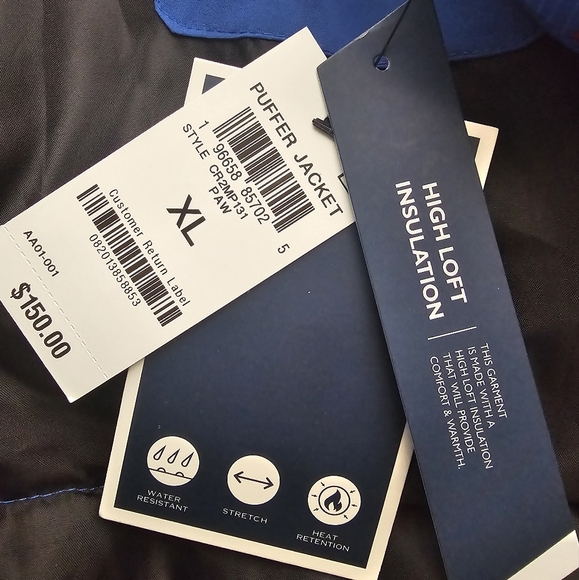 Club Room Men's puffer jacket - Picture 3 of 4